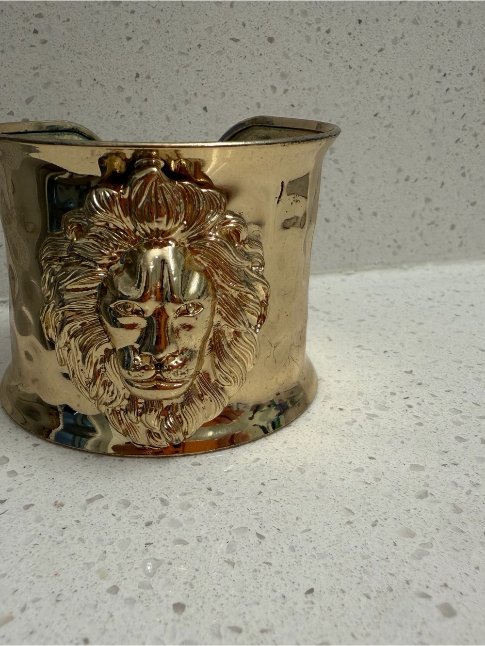 Gold Lion Cuff Bracelet - Unbranded